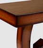 Warc Solid Wood Console Table in Teak Finish