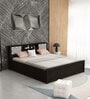 Ward King Size Bed in Dark Wenge Colour With Storage
