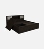 Ward King Size Bed in Dark Wenge Colour With Storage