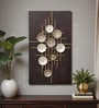 Warda Circle Metal Wall Art On Board