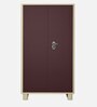 Wardrobe H1 Steel 2 Door Wardrobe in Shell Wine Red Colour