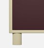 Wardrobe H1 Steel 2 Door Wardrobe in Shell Wine Red Colour