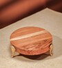 Warli Acacia Wood Riser with Metal Feet