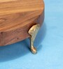 Warli Acacia Wood Riser with Metal Feet