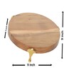 Warli Acacia Wood Riser with Metal Feet