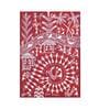 Warli Culture Red Wood and Canvas  Painting
