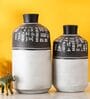 Warli Earthen Sanford Black & White Terracotta Table Vase