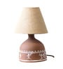 Warli Painting Rural Design Terracotta Base Table Lamp