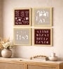 Warli Tribal Story Set of 4 Framed Posters