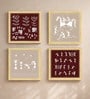 Warli Tribal Story Set of 4 Framed Posters