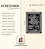 Warli Village Life Stretched Canvas Painting