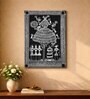 Warli Village Life Stretched Canvas Painting