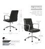 Warlick Medium Back Executive Chair In Black Colour