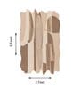 Beige Geometrical Woolen 36 x 60 Inches Hand Tufted Rug