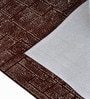 Warm Chocolate Geometric Wool And Cotton 8 X 5 Feet Hand Tufted Carpet