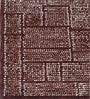 Warm Chocolate Geometric Wool And Cotton 8 X 5 Feet Hand Tufted Carpet