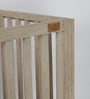Warm Oat Collection Solid Wood Crib in Light Brown Colour with Headboard