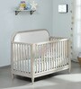 Warm Oat Collection Solid Wood Crib in Light Brown Colour with Headboard