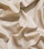 Cream 100% Cotton 300TC Solid Superking Bedsheet with 2 Pillow Covers (Quilted)