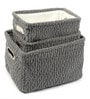 Warm Whirl Ash Grey Basket Set Of 3