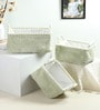 Warm Whirl Mint Green Basket Set Of 3