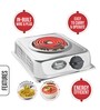 Warmex GC-1250 Electric G. Coil Hot Plate with Rotary Switch Round-1250 Watt Induction (Chrome)