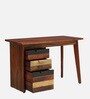 Dassel Solid Wood Writing Table In Scratch Resistant Dual Tone Finish