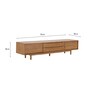 Wasabi Solid Wood Tv Console In Natural Colour