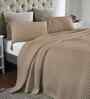 Waseme Dove Beige King Size Bed Cover And 2 Pillow Covers