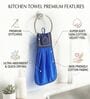 Blue 300 GSM Cotton Kitchen Hand Towel