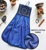 Blue 300 GSM Cotton Kitchen Hand Towel
