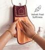Set Of 2 Orange 300 GSM Cotton Kitchen Hand Towels