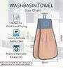 Set Of 2 Sea Blue 300 GSM Cotton Kitchen Hand Towels