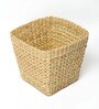 (1Pc) Beige Seagrass Handmade Eco-Friendly Dustbin