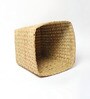 (1Pc) Beige Seagrass Handmade Eco-Friendly Dustbin