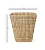(1Pc) Beige Seagrass Handmade Eco-Friendly Dustbin