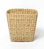(1Pc) Beige Seagrass Handmade Eco-Friendly Dustbin