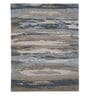 Blue Abstract Viscose 8 ft x 10 ft Hand Tufted Carpet