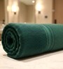 Water Green & Dark Green Soft Cotton 500 GSM Solid Bath Towel Pack Of 4