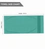 Water Green Soft Cotton 500 GSM Solid Bath Towel Pack Of 2