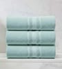 Water Green Soft Cotton 500 GSM Solid Bath Towel Pack Of 3