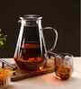 Water Jug Set In Black Colour With 1 Jug 6 Glass