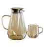 Water Jug Set In Gold Colour With 1 Jug 6 Glass