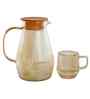 Water Jug Set In Gold Colour With 1 Jug 6 Glass
