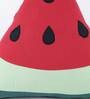 Red Cotton Water Melon Shaped Pillow
