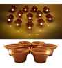 Water Sensor Led Diyas, Artificial Flameless Pani Wale Diye Candle Diya Candle  (Pack of 12)