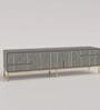 Waterfall Bone Inlay TV Console In Grey Colour