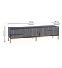 Waterfall Bone Inlay TV Console In Indigo Colour