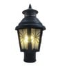 Waterproof 40 Watts Black Colour Metal & Glass Pillar Gate Light