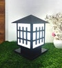 Waterproof Black & White Metal & Plastic Gate Light